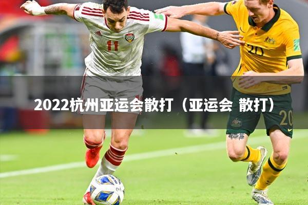 2022杭州亚运会散打（亚运会 散打）